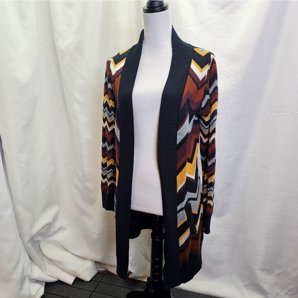 Missoni for Target Zig Zag Chevron Long Tunic Cardigan Sweater Size Medium - Picture 3 of 11